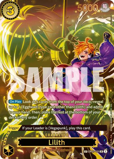Lilith - OP07-111 - Super Rare (Special Alternate Art) - Carrying On His Will