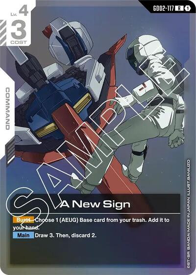 A New Sign - GD02-117 - RARE - Dual Impact