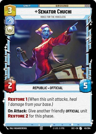 Senator Chuchi - Voice for the Voiceless - 45/264 - Uncommon - Secrets of Power