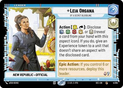 Leia Organa - Of A Secret Bloodline - 4/264 - Common - Secrets of Power