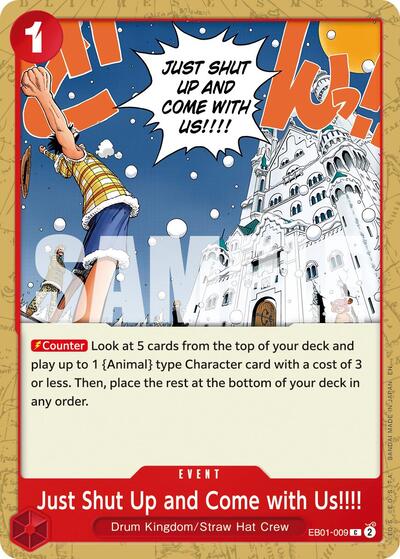 Just Shut Up and Come with Us!!!! - EB01-009 - Common (Reprint) - The Best- Vol. 2