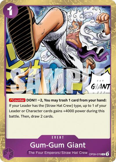 Gum-Gum Giant - OP09-078 - Rare (Reprint) - The Best- Vol. 2