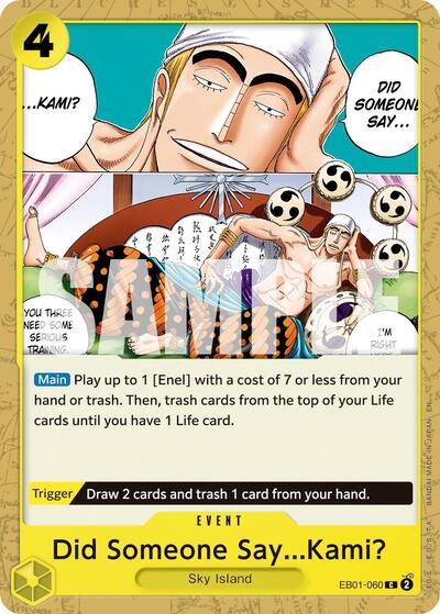 Did Someone Say...Kami? - EB01-060 - Common (Reprint) - The Best- Vol. 2