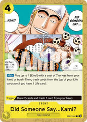 Did Someone Say...Kami? - EB01-060 - Common (Reprint) - The Best- Vol. 2