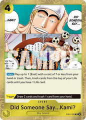 Did Someone Say...Kami? - EB01-060 - Common (Pirate Foil) - The Best- Vol. 2