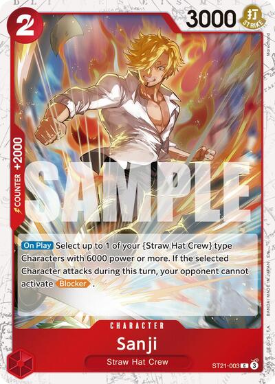 Sanji - ST21-003 - Common (Pirate Foil) - The Best- Vol. 2