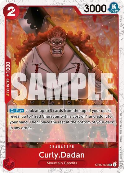 Curly.Dadan - OP02-005 - Uncommon (Pirate Foil) - The Best- Vol. 2