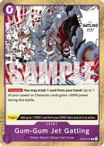Gum-Gum Jet Gatling - OP03-072 - Rare (Reprint) - The Best- Vol. 2