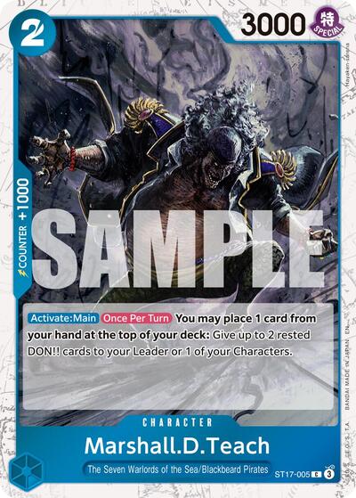 Marshall.D.Teach - ST17-005 - Common (Pirate Foil) - The Best- Vol. 2