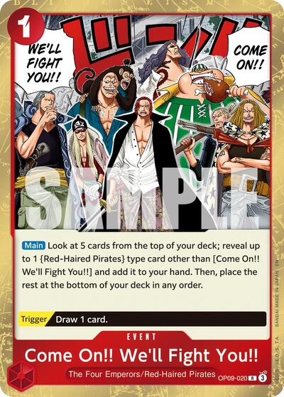 Come On!! We'll Fight You!! - OP09-020 - Rare (Reprint) - The Best- Vol. 2