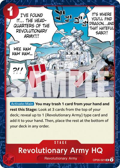 Revolutionary Army HQ - OP05-021 - Uncommon (Pirate Foil) - The Best- Vol. 2