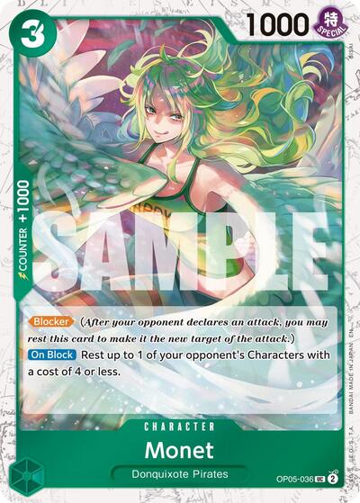 Monet - OP05-036 - Uncommon (Pirate Foil) - The Best- Vol. 2