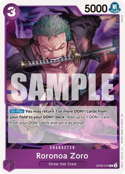 Roronoa Zoro - OP09-076 - Rare - The Best- Vol. 2