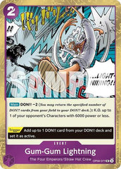 Gum-Gum Lightning - OP09-077 - Uncommon (Pirate Foil) - The Best- Vol. 2