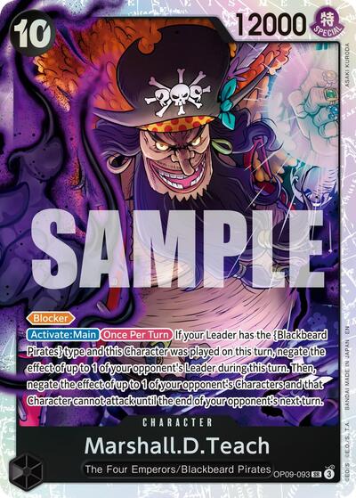Marshall.D.Teach - OP09-093 - Super Rare (Reprint) - The Best- Vol. 2