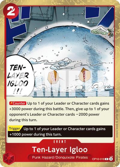 Ten-Layer Igloo - OP10-018 - Common (Pirate Foil) - The Best- Vol. 2