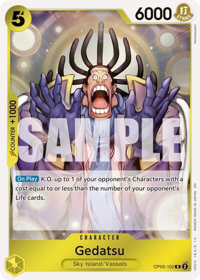 Gedatsu - OP05-102 - Rare (Reprint) - The Best- Vol. 2