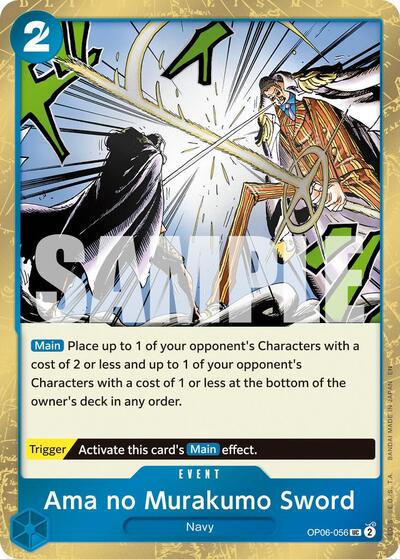 Ama no Murakumo Sword - OP06-056 - Uncommon (Pirate Foil) - The Best- Vol. 2