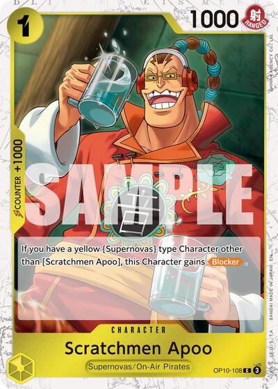 Scratchmen Apoo - OP10-108 - Common (Pirate Foil) - The Best- Vol. 2