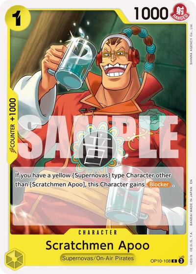 Scratchmen Apoo - OP10-108 - Common (Reprint) - The Best- Vol. 2