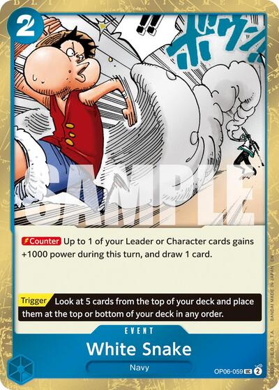 White Snake - OP06-059 - Uncommon (Pirate Foil) - The Best- Vol. 2
