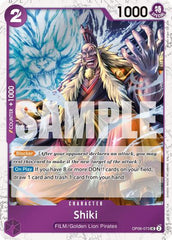 Shiki - OP06-073 - Uncommon (Pirate Foil) - The Best- Vol. 2