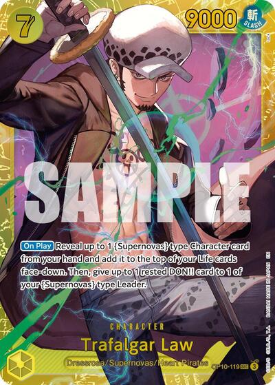 Trafalgar Law - OP10-119 - Secret Rare (Reprint) - The Best- Vol. 2