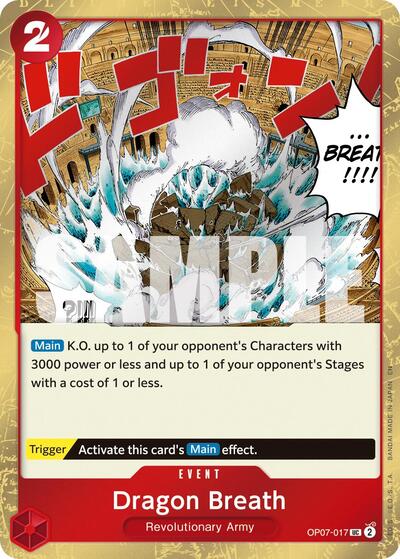 Dragon Breath - OP07-017 - Uncommon (Pirate Foil) - The Best- Vol. 2