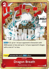 Dragon Breath - OP07-017 - Uncommon (Pirate Foil) - The Best- Vol. 2