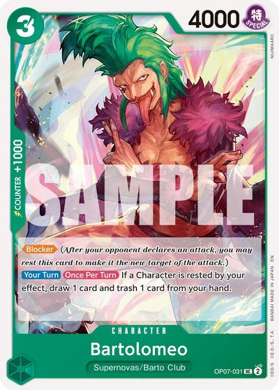Bartolomeo - OP07-031 - Uncommon (Reprint) - The Best- Vol. 2