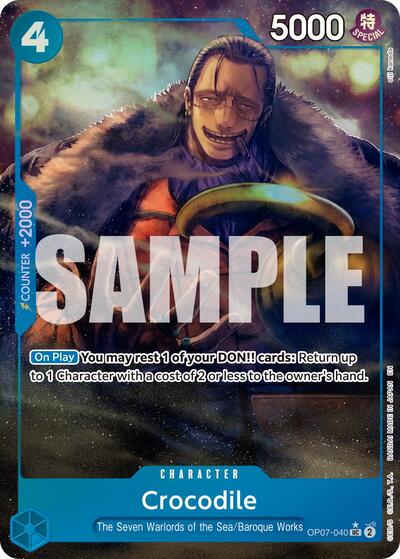 Crocodile - OP07-040 - Uncommon (Alternate Art) - The Best- Vol. 2