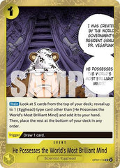 He Possesses the World's Most Brilliant Mind - OP07-114 - Uncommon (Pirate Foil) - The Best- Vol. 2