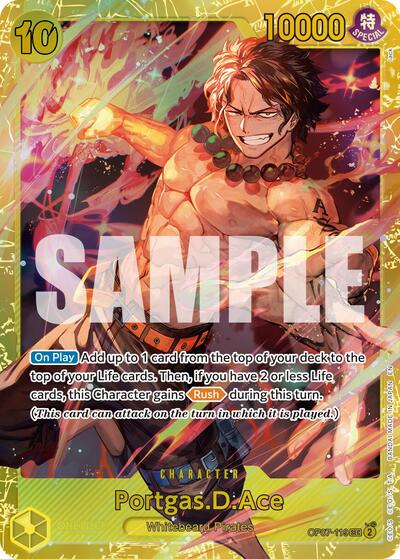 Portgas.D.Ace - OP07-119 - Secret Rare (Reprint) - The Best- Vol. 2