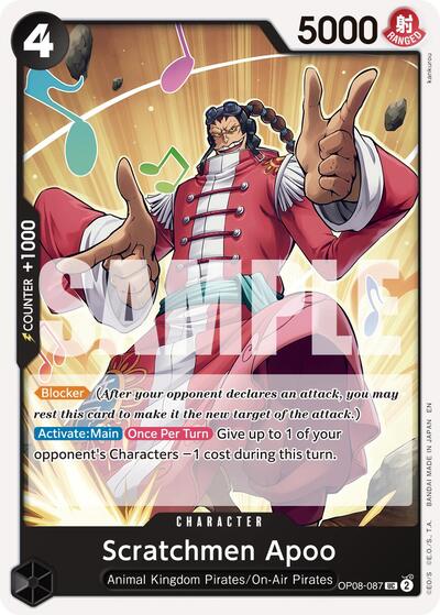 Scratchmen Apoo - OP08-087 - Uncommon (Reprint) - The Best- Vol. 2