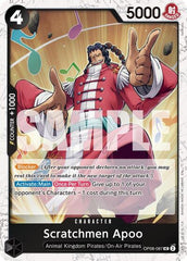 Scratchmen Apoo - OP08-087 - Uncommon (Pirate Foil) - The Best- Vol. 2