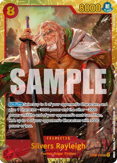 Silvers Rayleigh - OP08-118 - Secret Rare (Reprint) - The Best- Vol. 2