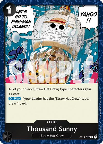 Thousand Sunny - ST14-017 - Common (Pirate Foil) - The Best- Vol. 2