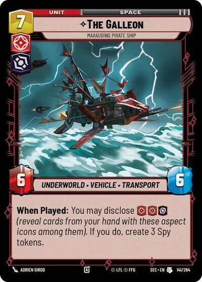 The Galleon - Marauding Pirate Ship - 141/264 - Uncommon - Secrets of Power