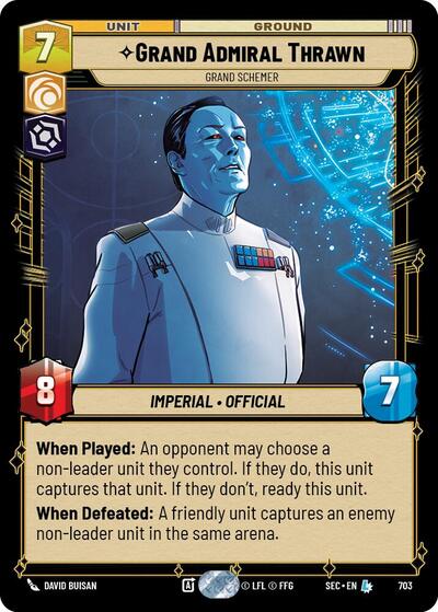 Grand Admiral Thrawn - Grand Schemer - 193/264 - Legendary - Secrets of Power