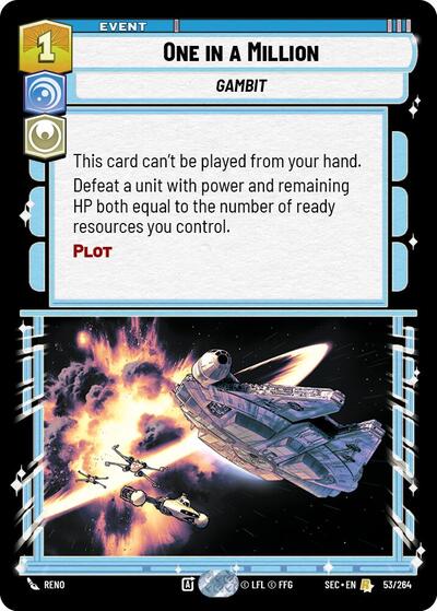 One in a Million - 53/264 - Rare - Secrets of Power