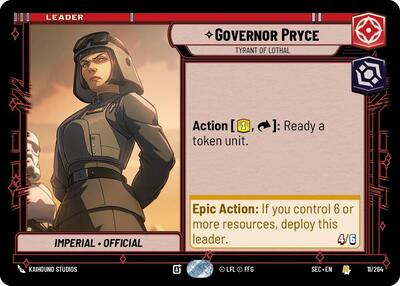 Governor Pryce - Tyrant of Lothal - 11/264 - Rare - Secrets of Power