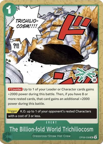 The Billion-fold World Trichiliocosm (Zoro Deck) - OP06-038 - Uncommon - Learn Together Deck Set