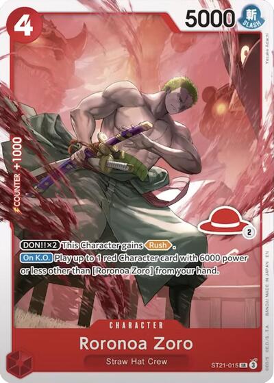 Roronoa Zoro - ST21-015 (Luffy Deck) - ST21-015 - Super Rare - Learn Together Deck Set