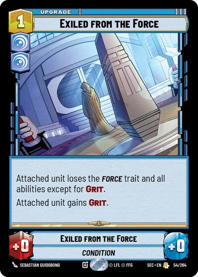 Exiled from the Force - 54/264 - Rare - Secrets of Power