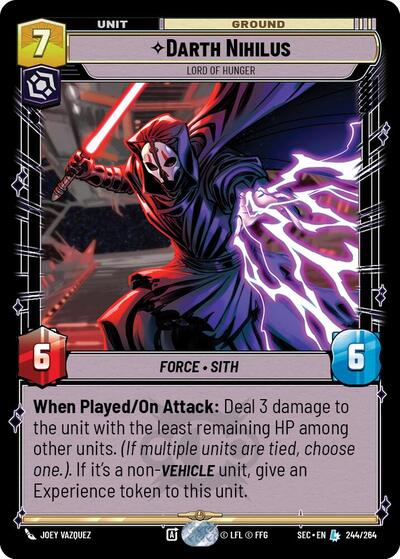 Darth Nihilus - Lord of Hunger - 244/264 - Legendary - Secrets of Power