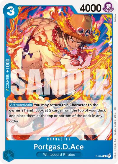 Portgas.D.Ace - P-074 - Promo (Pirate Foil) - The Best- Vol. 2