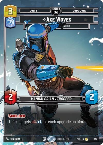 Axe Woves - Accomplished Warrior - 132 - Rare - Sector and Regional Promos: Season 1