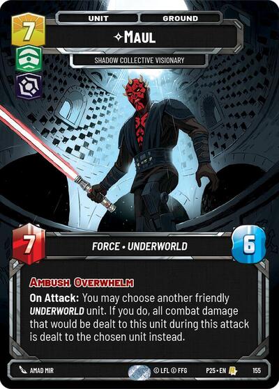 Maul - Shadow Collective Visionary - 155 - Rare - Sector and Regional Promos: Season 1