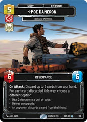 Poe Dameron - Quick to Improvise - 158 - Legendary - Sector and Regional Promos: Season 1