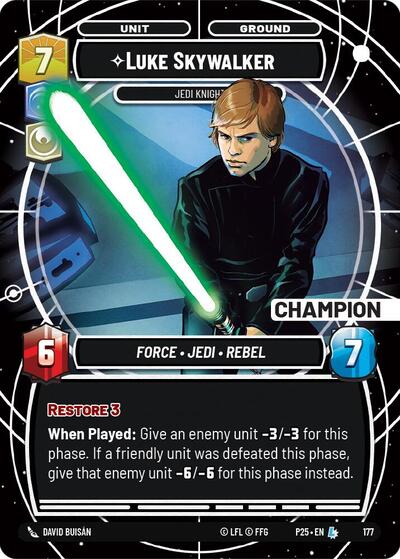 Luke Skywalker - Jedi Knight (Champion) - 175 - Legendary - Sector and Regional Promos: Season 1
